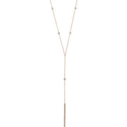 14K Rose 1/3 CTW Natural Diamond Bar 15-17' Y Necklace