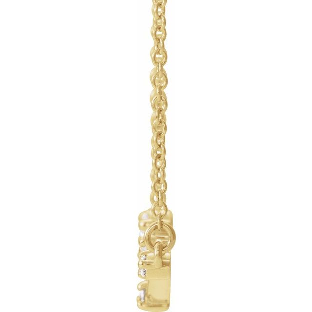 14K Yellow 1/10 CTW Natural Diamond Constellation 18' Necklace