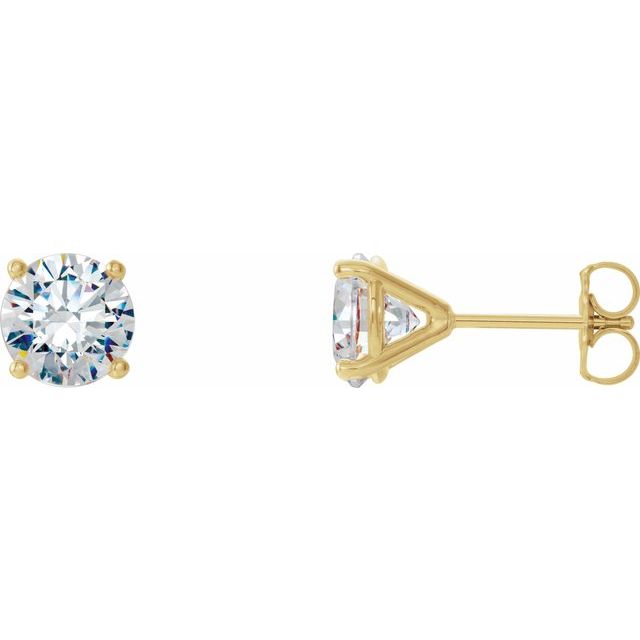 14K Yellow 1/2 CTW Natural Diamond Cocktail-Style Earrings