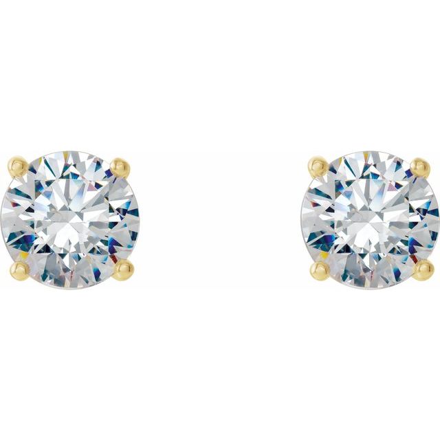 14K Yellow 1/2 CTW Natural Diamond Cocktail-Style Earrings