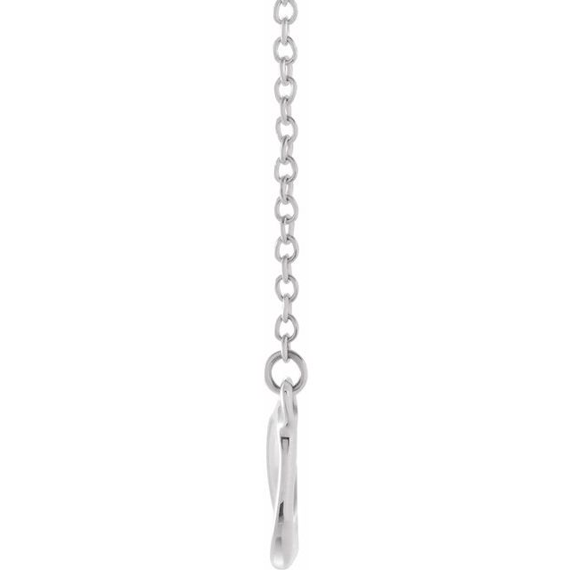 Sterling Silver Infinity-inspired 16-18' Necklace