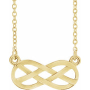 14k Yellow Infinity-inspired 18' Necklace