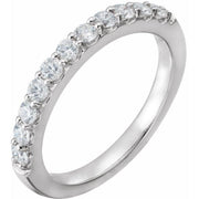 14K White 1/2 CTW Natural Diamond Matching Band