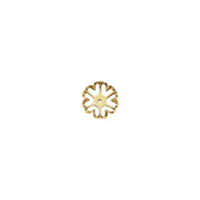 14k Yellow 6.6 Mm Id Earring Jackets