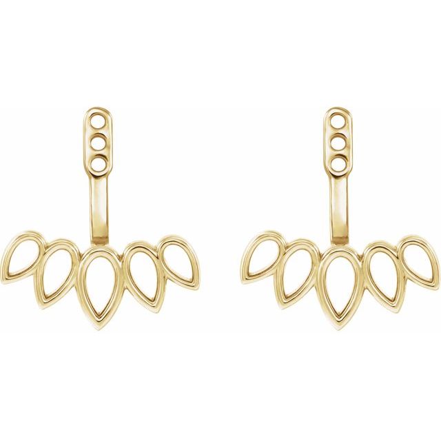 14K Yellow Earring Jackets