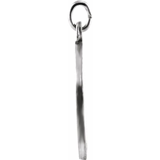 Sterling Silver 15 mm Round Holy Communion Medal