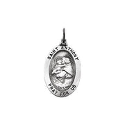 Sterling Silver 23x16 mm St. Anthony of Padua Medal