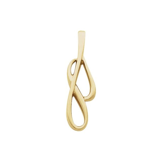 14K Yellow Freeform Pendant