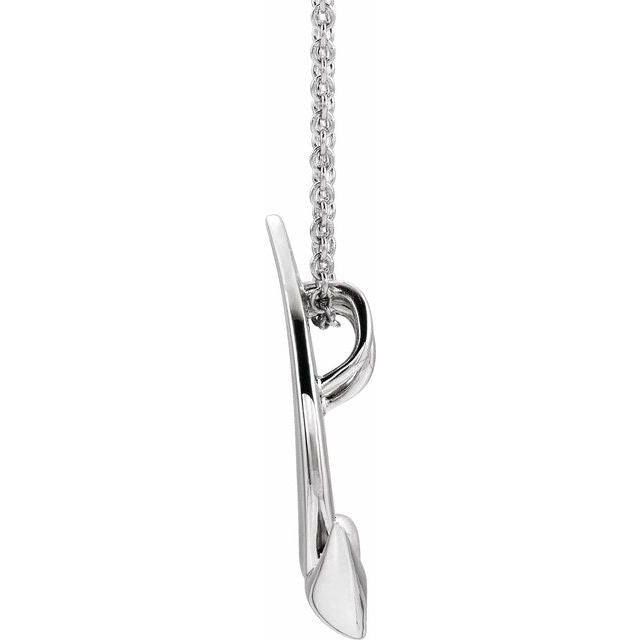 Sterling Silver Holy Spirit Dove 16-18' Necklace