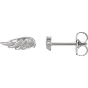 Sterling Silver Angel Wing Earrings