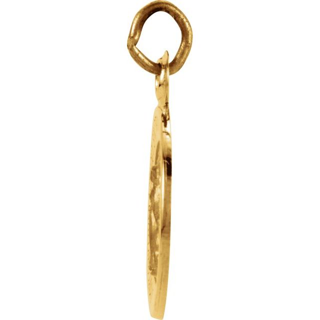 14k Yellow 12 Mm Miraculous Medal