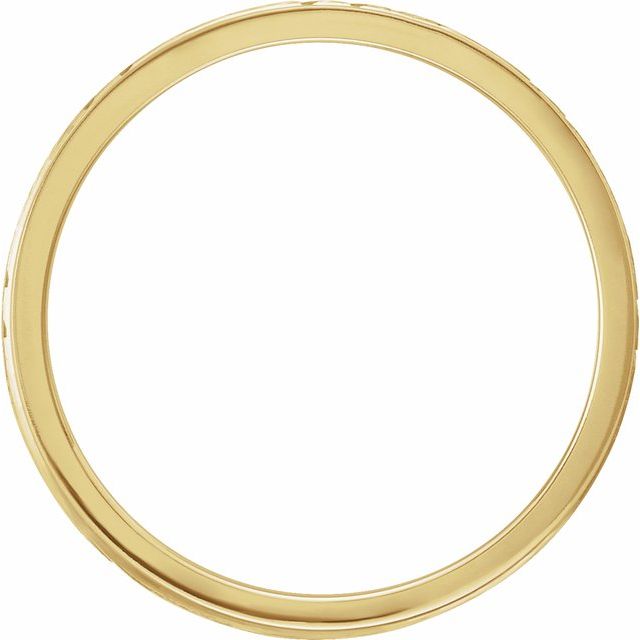 14k Yellow 6 Mm Grooved Band Size 8.5