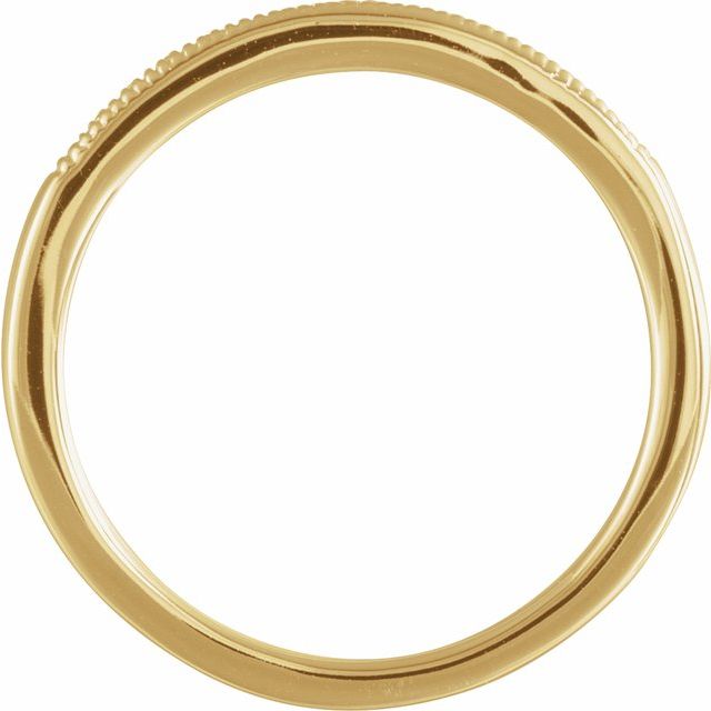 14K Yellow 1/10 CTW Natural Diamond Matching Band