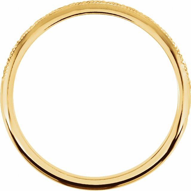 14k Yellow 2 Mm Matching Band Size 5.5