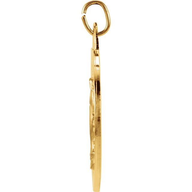 14K Yellow 25 mm Miraculous Medal