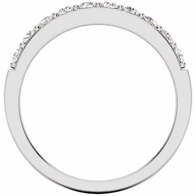 14K White 1/2 CTW Natural Diamond Band