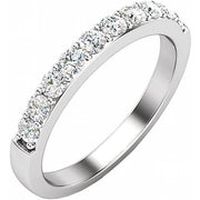 14K White 1/2 CTW Natural Diamond Band