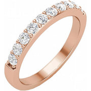 14K Rose 1/2 CTW Natural Diamond Band