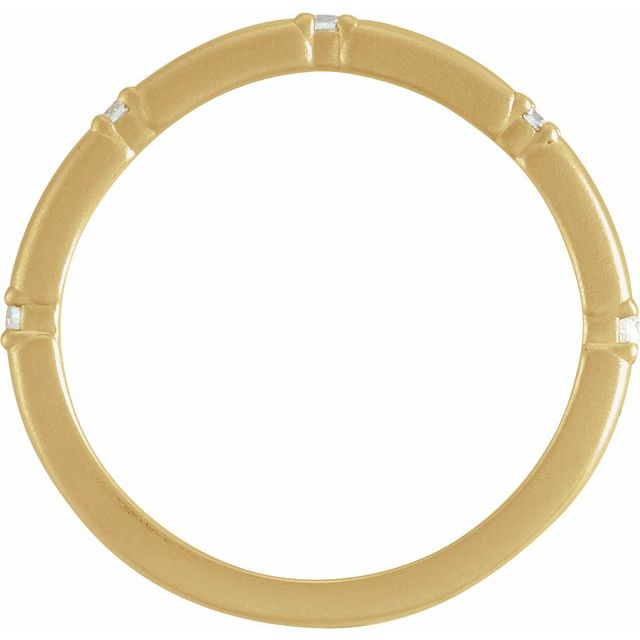 14k Yellow  .07 Ctw Natural Diamond Five-stone Anniversary Band