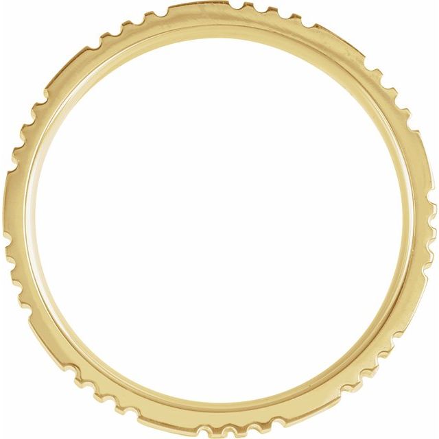14k Yellow 5 Mm Grooved Band With Satin Finish Size 11.5