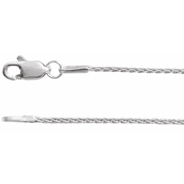 Sterling Silver 1 mm Wheat 20' Chain