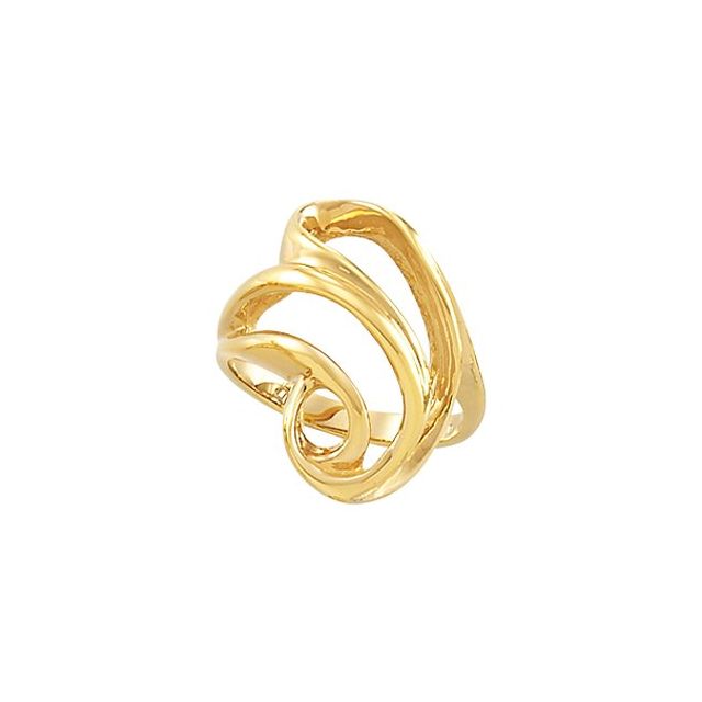 14k Yellow Freeform Ring