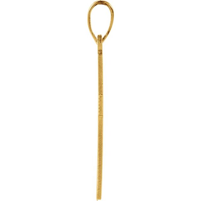 14K Yellow Cross Pendant