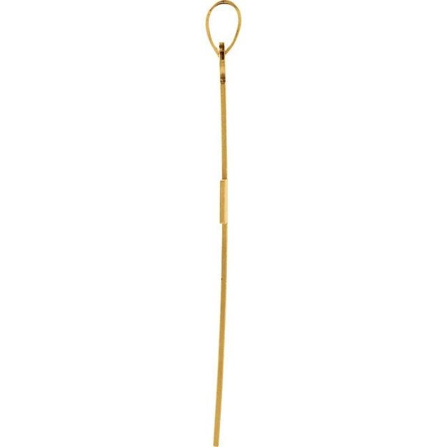 14K Yellow 31x18 mm Cross Pendant
