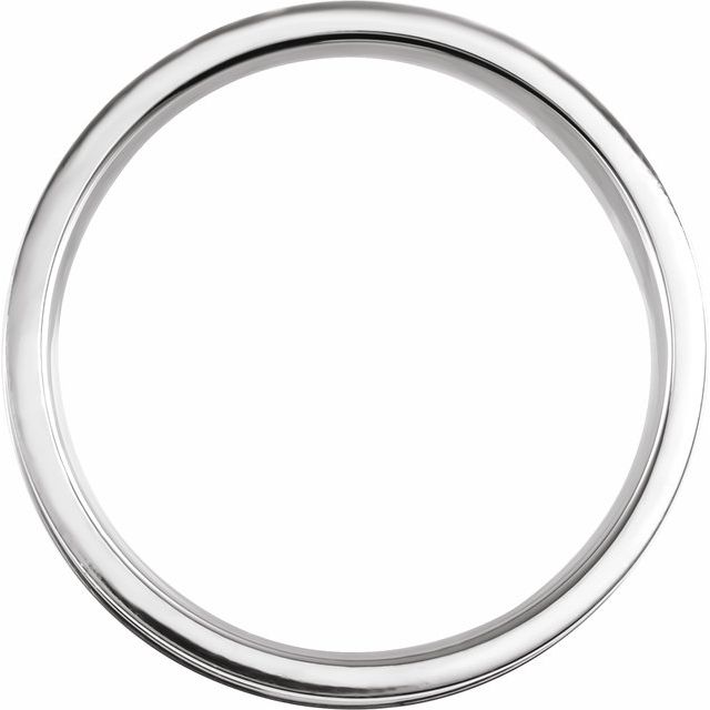 Sterling Silver 6 mm Grooved Band Size 10.5