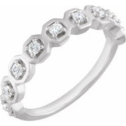 14K White 1/4 CTW Natural Diamond Anniversary Band