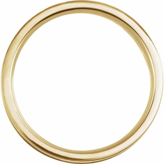 14K Yellow 6 mm Grooved Band Size 10