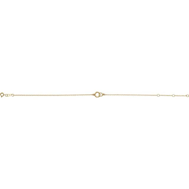 14K Yellow Interlocking Circle Bracelet