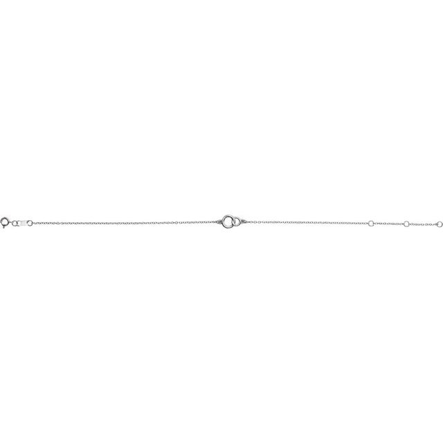 14K White Interlocking Circle Bracelet