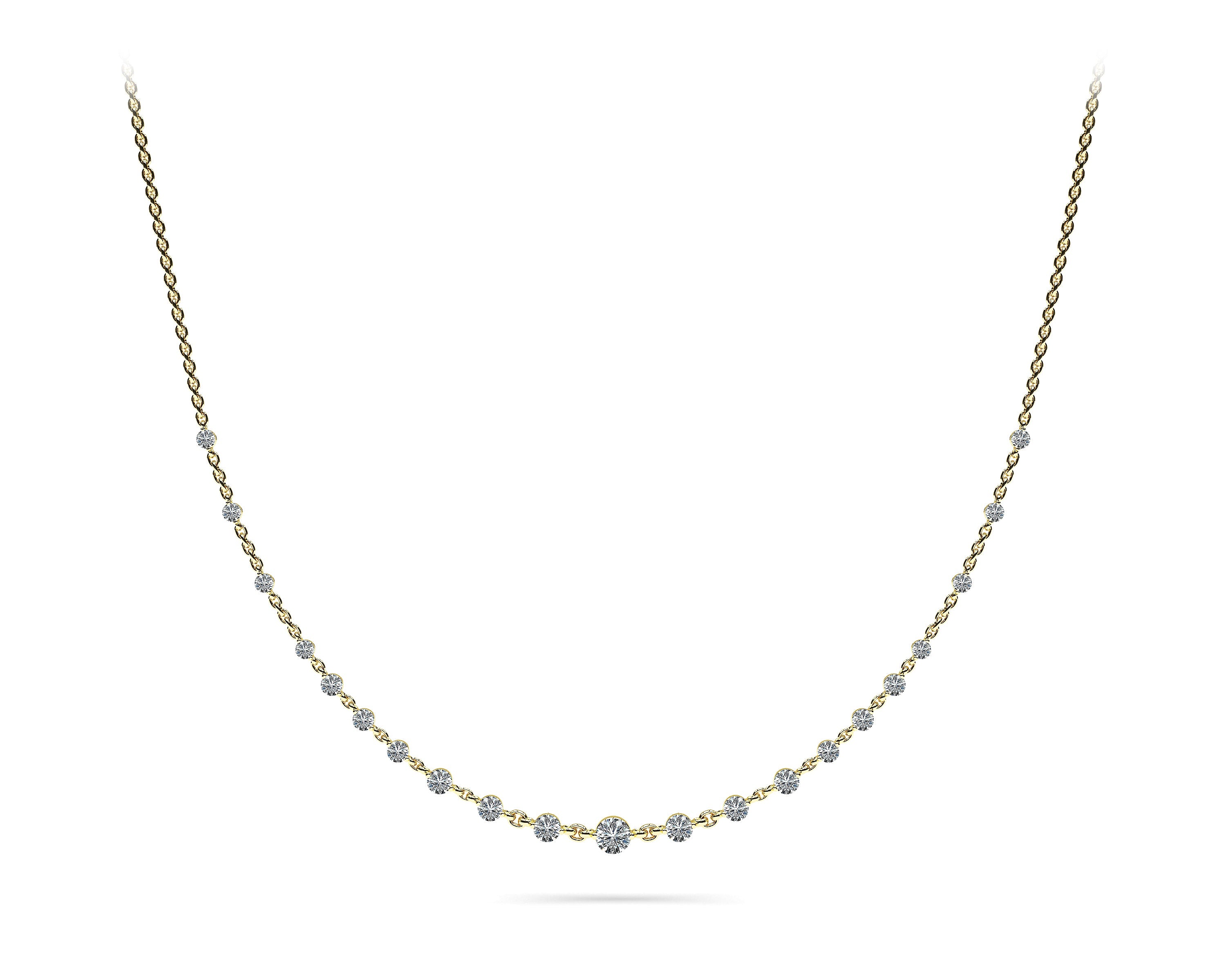 Two Prong Cable Link Necklace