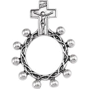 Sterling Silver Rosary Ring