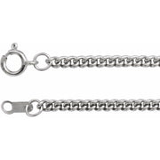 Sterling Silver 2.25 mm Curb 18' Chain