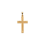 14K Yellow 22x14 mm Cross Pendant