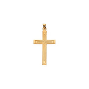 14K Yellow 39x25 mm Cross Pendant