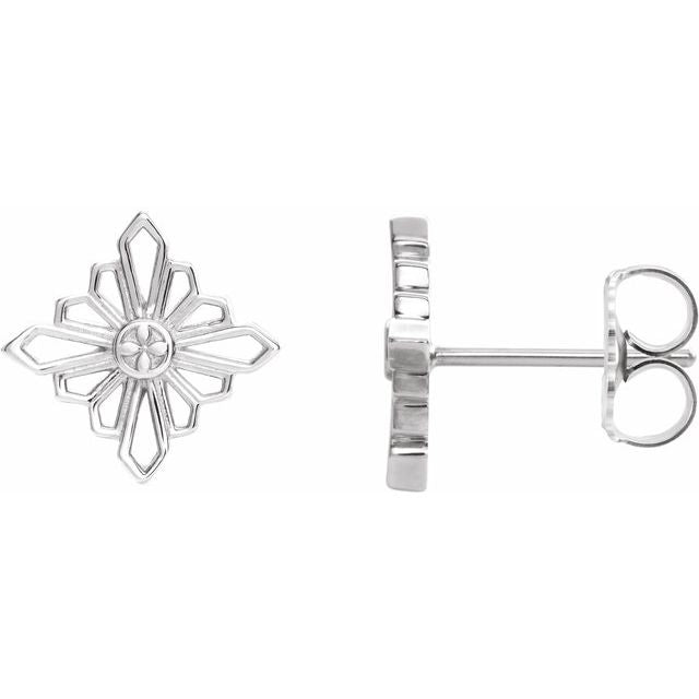 Sterling Silver Geometric Earrings