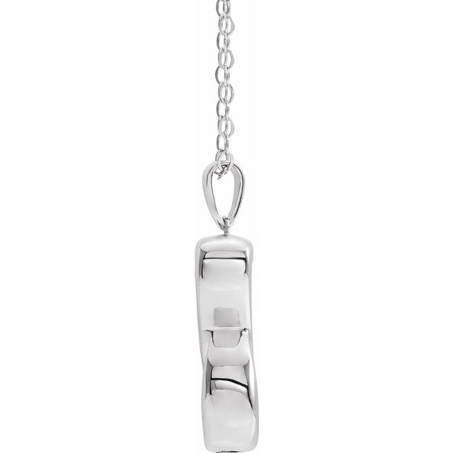 Sterling Silver Infinite Love Ash Holder 18' Necklace