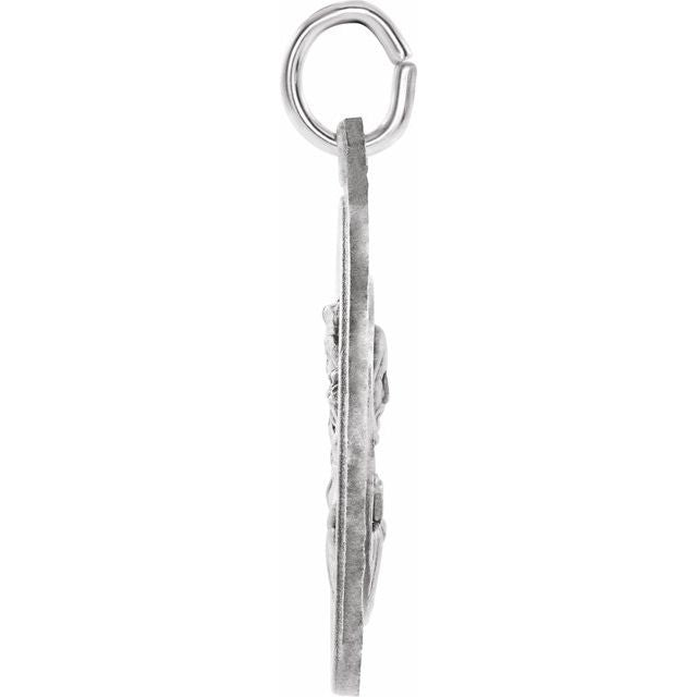 Sterling Silver 22 mm Scapular Medal