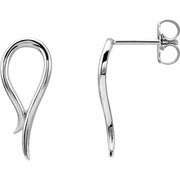 Sterling Silver Freeform Earrings