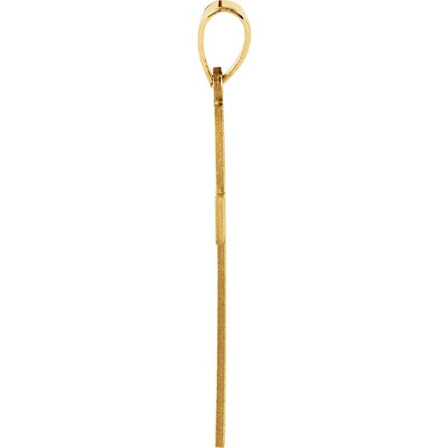 14K Yellow 22x14 mm Cross Pendant