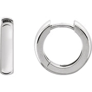 Sterling Silver 19 mm Hinged Hoop Earrings