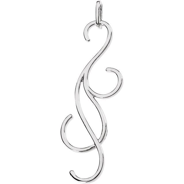 Sterling Silver Freeform Pendant