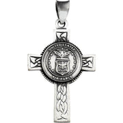 Sterling Silver U.S. Air Force Cross 24' Necklace