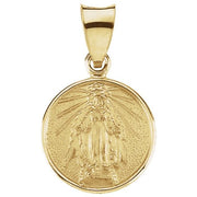 18K Yellow 13 mm Miraculous Medal