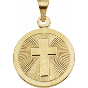 14K Yellow 19 mm Confirmation Medal