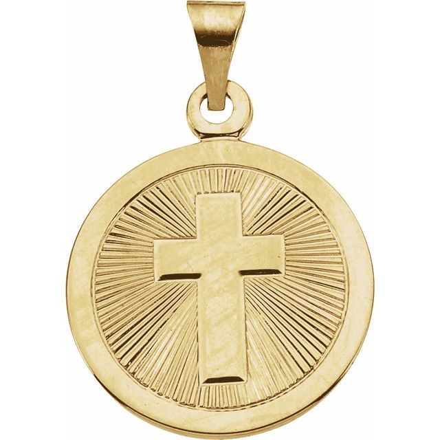 14K Yellow 19 mm Confirmation Medal