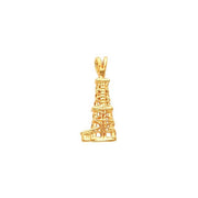 14K Yellow 22x10 mm Oil Derrick Pendant